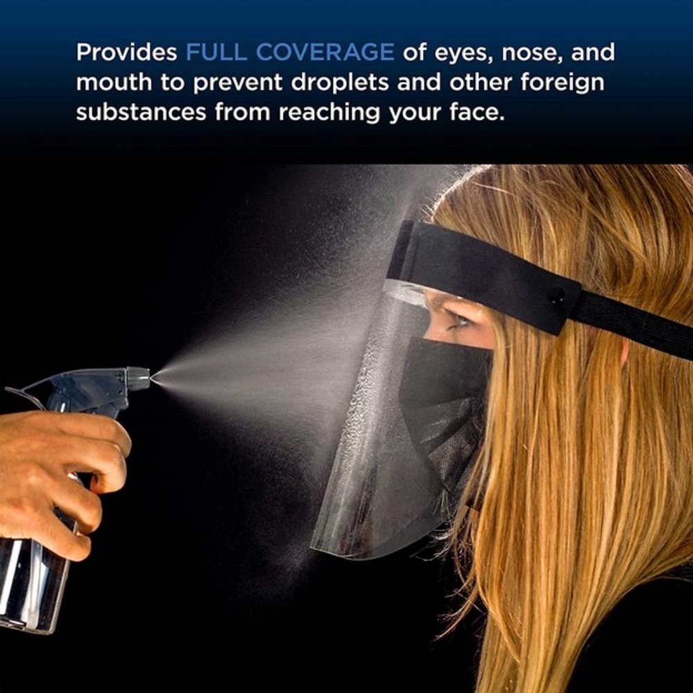 Face Shields 10 Pack Clear Full Coverage Anti Fog Safety Shields NWT PPE